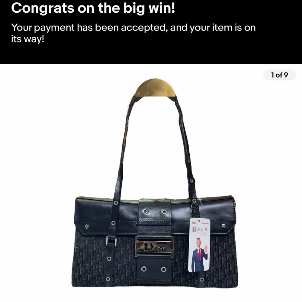 Dior Black and Brown Men's Briefcase
